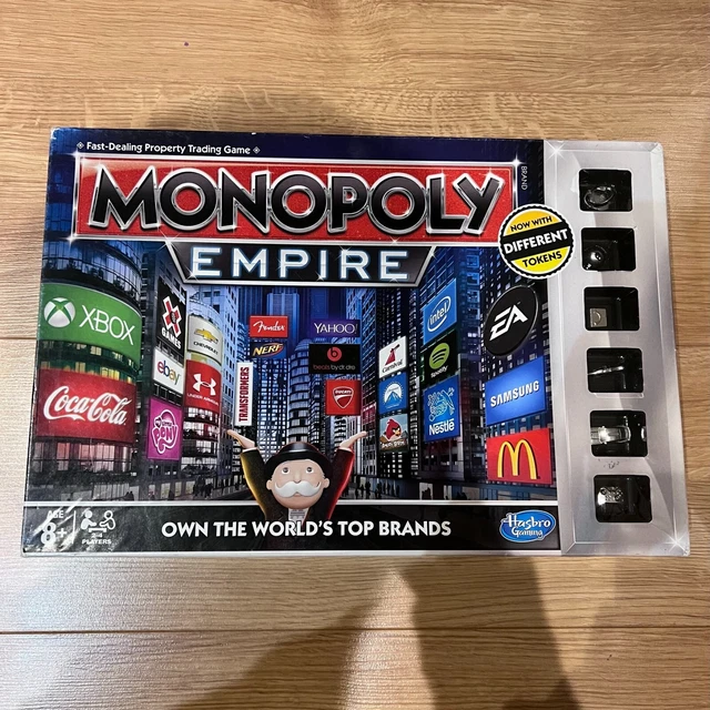Monopoly Empire Brettspiel silberne Token 2014 - nur einmal gespielt - Sehr guter Zustand