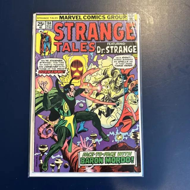 Strange Tales #184, 1975, Marvel Comics, Doctor Strange, High Grade