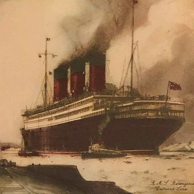 Vintage 1932 Cunard Line R.MS. Berengaria Luncheon Menu