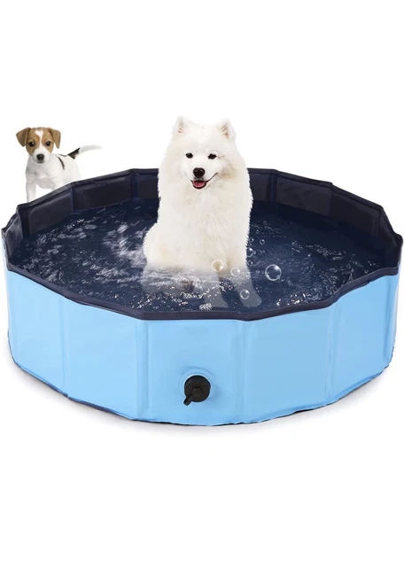 Nuevo Mascota Portátil Baño Perro Piscina Plegable Piscina de remo Cachorros Bañera Reino Unido