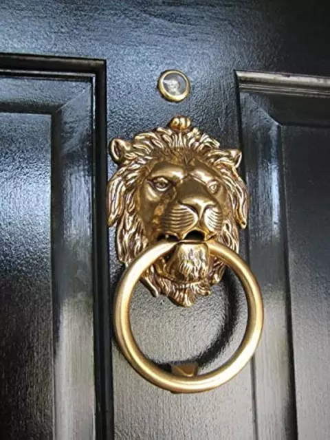 Authentic Vintage Brass Lion Door & Gate Knocker Handle Pull Door Accessories Ho