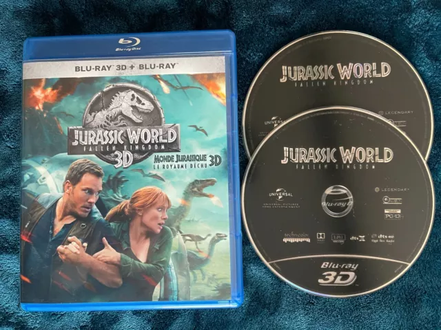 Jurassic World: Fallen Kingdom 3D (2 Blu-ray Disc Set, 2018, Canadian)