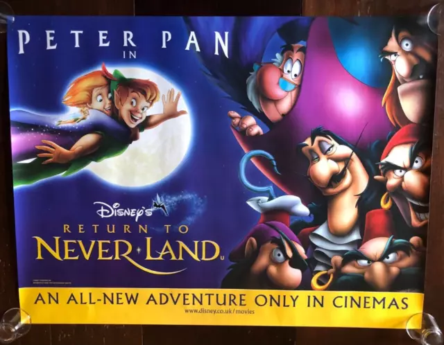 PETER PAN: RETURN TO NEVERLAND, Disney (2002), Original UK Quad Film Poster
