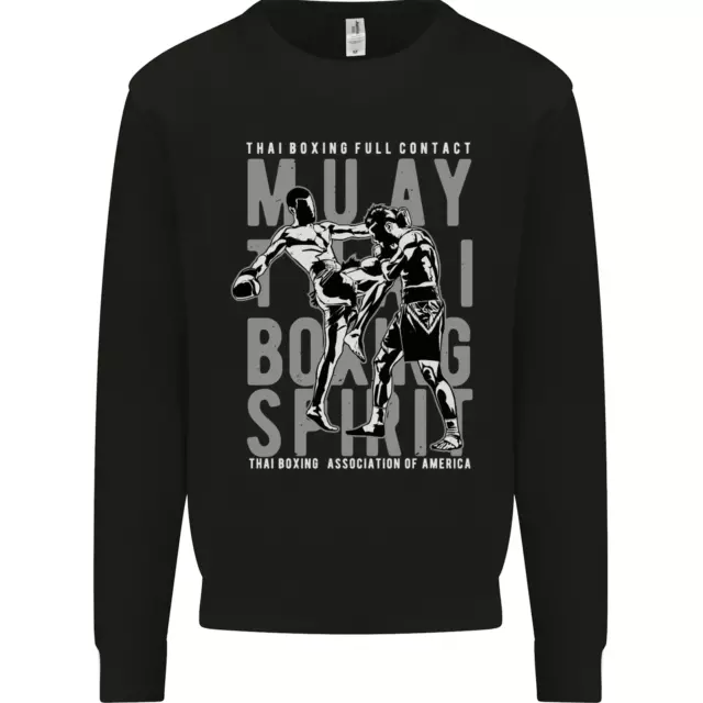 Muay Thai Boxe Spirit Mma Kick Boxe Uomo Felpa Maglione