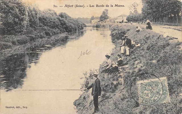 Cpa 94 Alfort Les Bords De La Marne