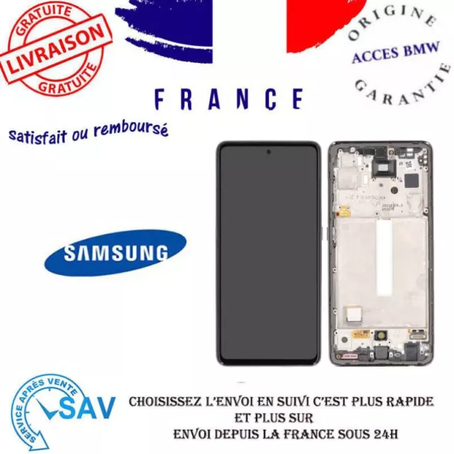 Ecran Lcd Oled Avec Châssis Samsung Galaxy A52S 5G A528 Noir