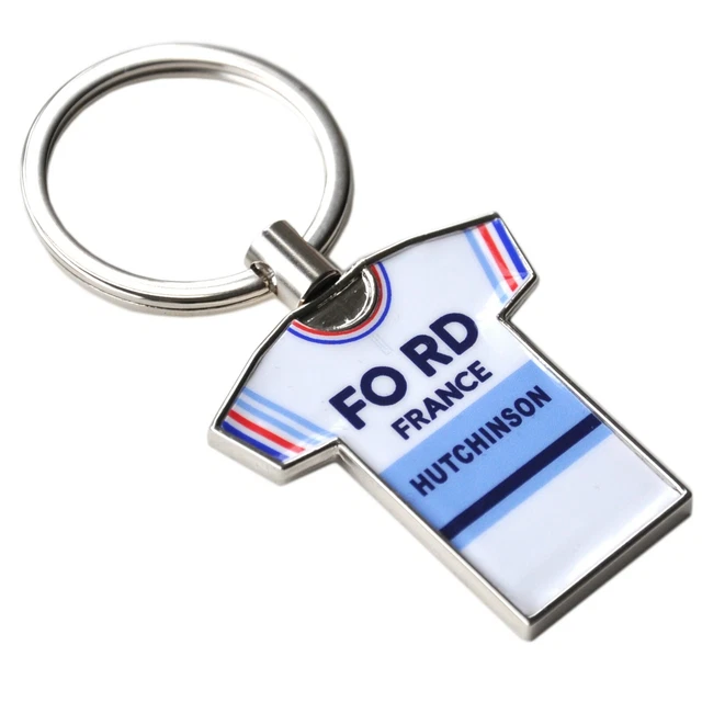 Ford Fahrrad Trikot Metall Schlüsselring mit Geschenkbox Jacke Anquetil Retro Eroica