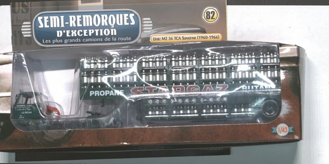 Semi-remorque Altaya 1/43 UNIC MZ36 TCA Saverne StarGaz Vert