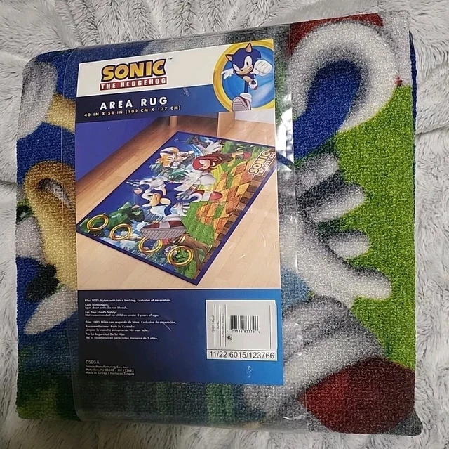 SONIC THE HEDGEHOG Sonic W/ Knuckles & Tails Sega Area Rug 40