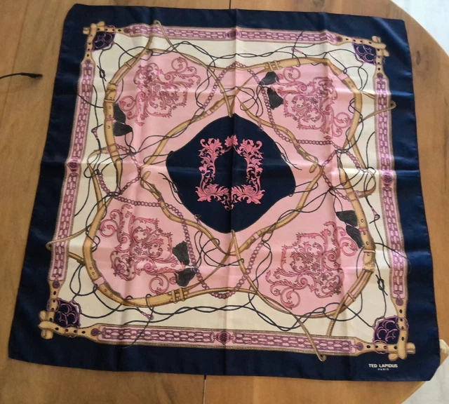 Foulard élégant Femme Ted Lapidus Paris - Rouge - Neuf Sans étiquette - Grand Couturier