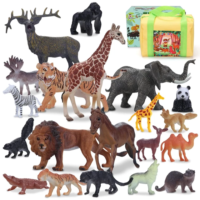TAGITARY Figure Real Animals 20 points Gorgeous Set of Children's Jumpin...