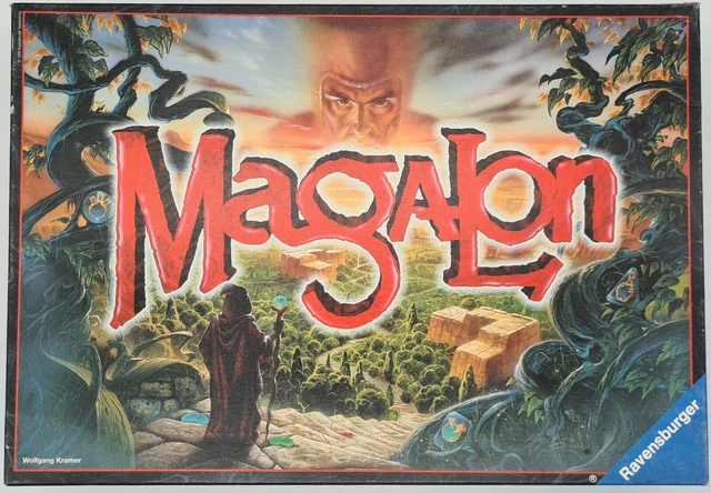 Ravensburger Magalon Vintage 1998 Spiel Magier Wettstreit Strategie Ruinen Tal