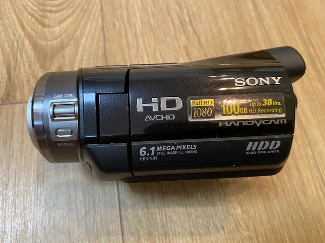 SONY HD HANDYCAM HDR-SR8 100GB 6.1MP 1080HD - Video Camcorder