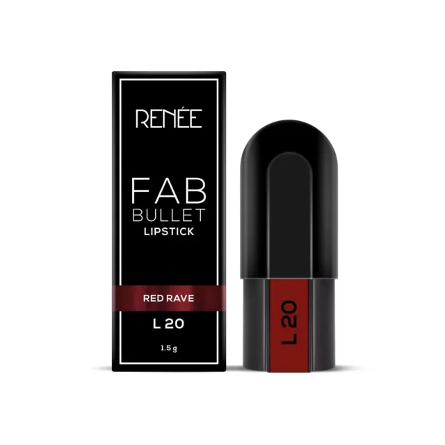 Renee Cosmetics Fab Bullet Lipstick 1.5gm L 20 Red Rave
