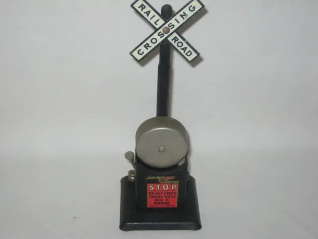 Marx Ringing Bell Railroad Crossing Signal