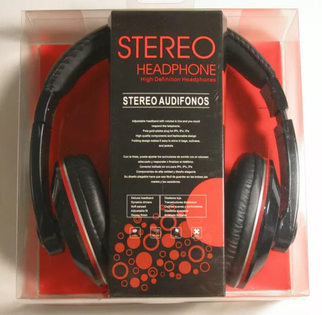New Studio-Grade High Definition Stereo Headphones w/ Mic & Comfortable padding