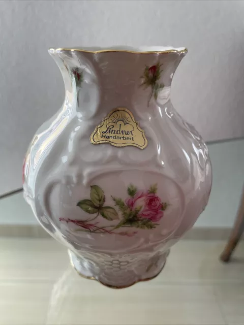 Lindner Kueps Vase Bavaria Moosrose