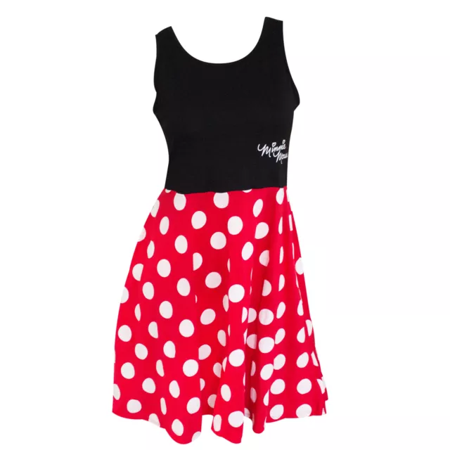 Minnie Mouse Women's And Red Polka Dot Dress Black