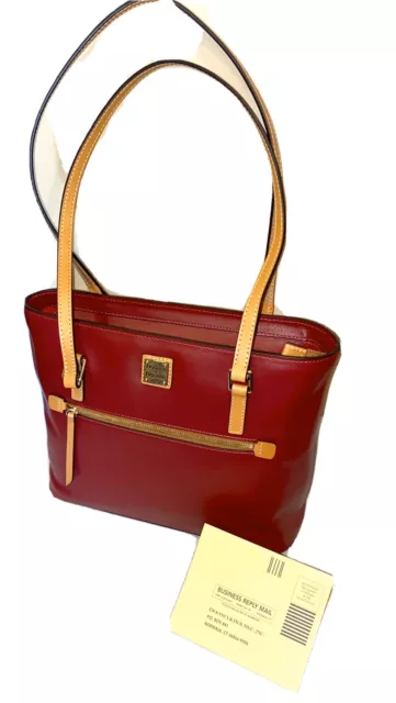 NWT DOONEY & BOURKE Mulberry Leather SHOPPER WEXFORD COLLECTION 1924 MZBS $298