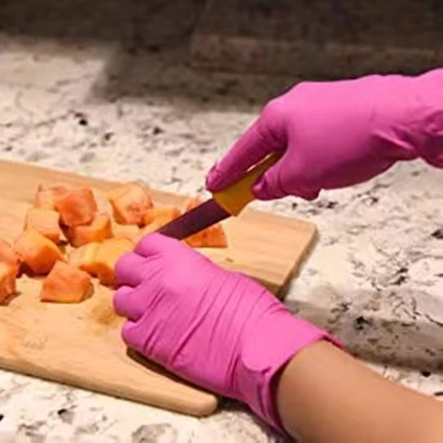 Versátiles 20 ud. Guantes de látex negros desechables para limpieza y color de laboratorio