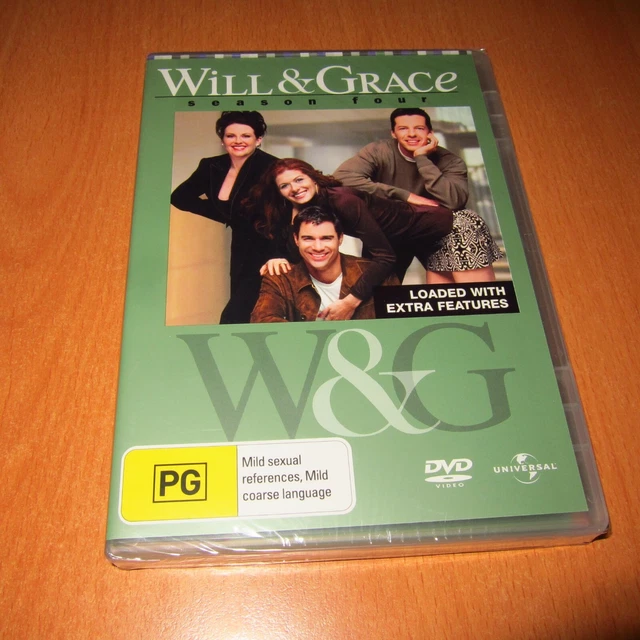 Will & Grace - Season 4 ( Dvd , Region 4 ) ~ Brand New & Sealed !