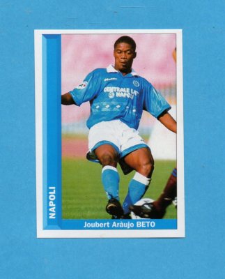 figurina PIANETA CALCIO 1996/97 NUMERO 175 NAPOLI BETO 