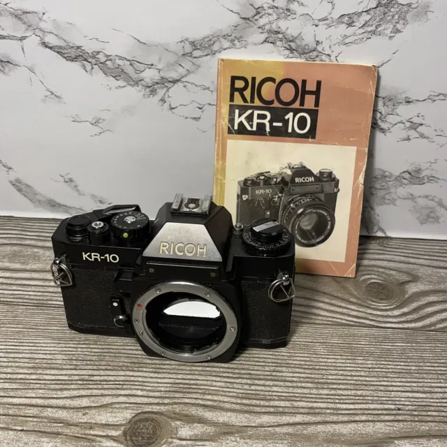 Ricoh KR-10 Super  SLR 35mm Film Camera Body - -  AS IS Parts Repair Untested