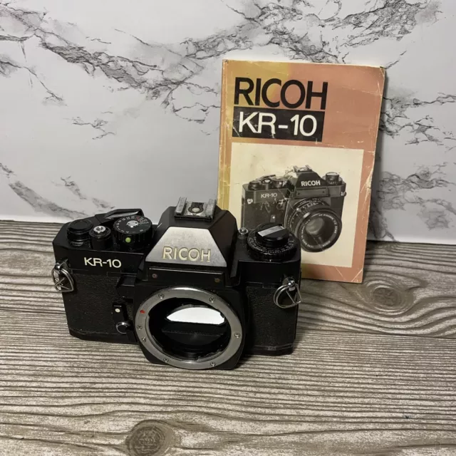 Ricoh KR-10 Super  SLR 35mm Film Camera Body - -  AS IS Parts Repair Untested