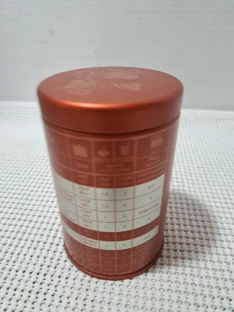 Teavana Airtight Tea Storage Tin  Copper Color  Logo  Empty  4" Tall 3