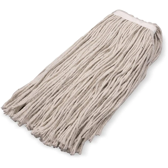 Carlisle Foodservice Products Flo Pac 16 Oz Cotton Full Weight Mop Head, Natural