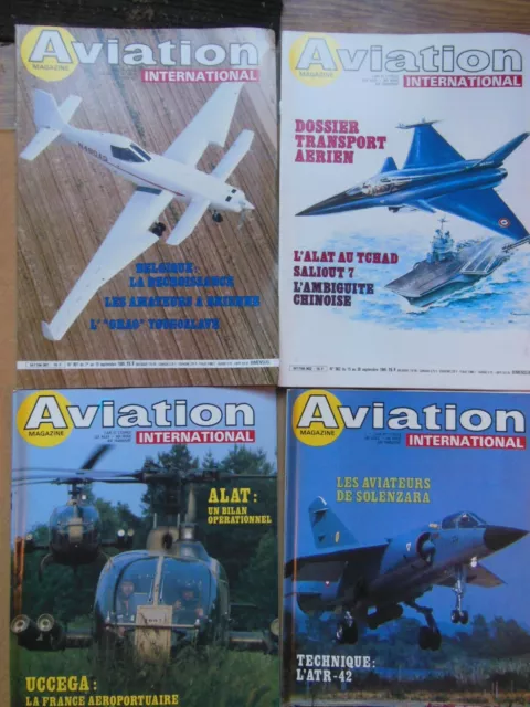 Lot de 15 n° de la revue Aviation Magazine International 1985 dont Salon 1985 3