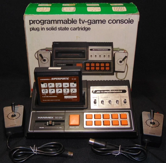 Console Rétro Hanimex HMG 7900 + Jeu Gobeur (clone Pac-Man) - Vintage