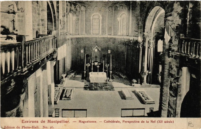 CPA AK Env. de MONTPELLIER - Maguelone - Cathedral perspective of (511233)