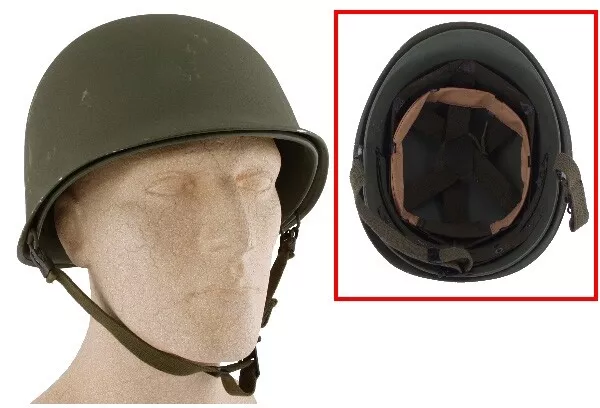 US Helm M1 mit Innenhelm 1 Wahl Schutzhelm Einsatzhelm Militärhelm Stahlhelm