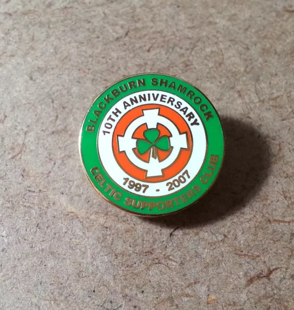 Celtic - Blackburn Shamrock Supporters Club Enamel Badge