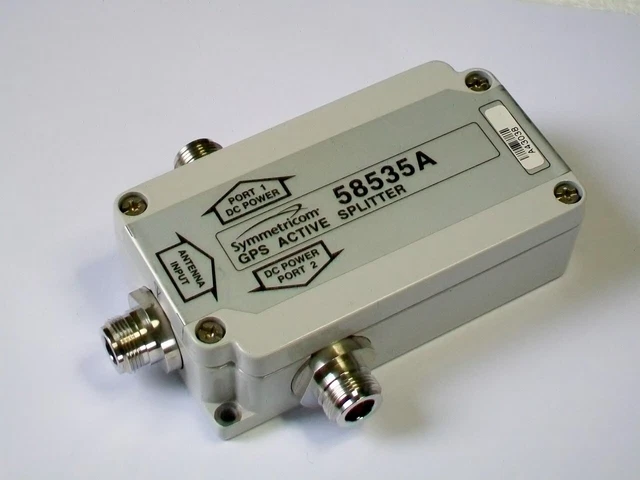 JDSU SYMMETRICOM TWO WAYS GPS ACTIVE SPLITTER p/n 58535A