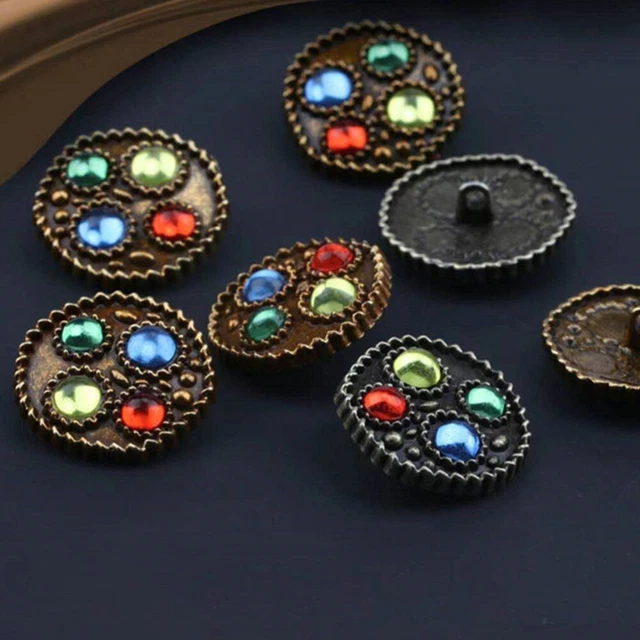 10 Pcs Cuivre Bouton Boutons D'artisanat En Métal De Couture Bricolage