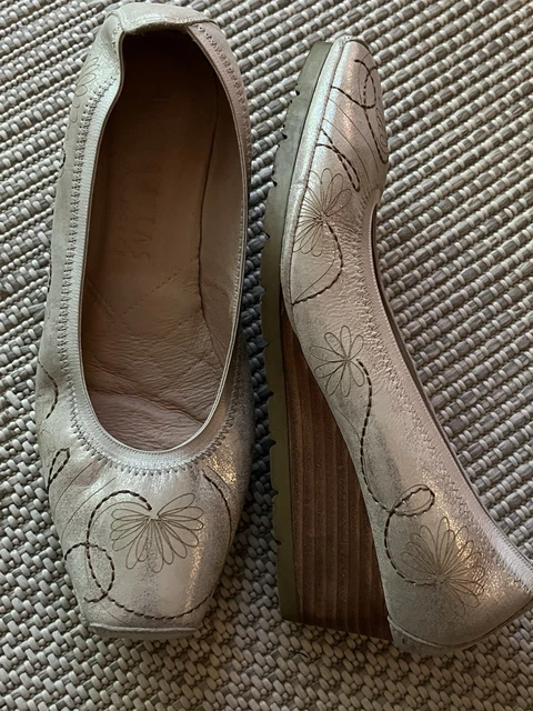 Escarpins Girbaud Gris Argenté Cuir Talons - Taille 37/38 Occasion Bon état