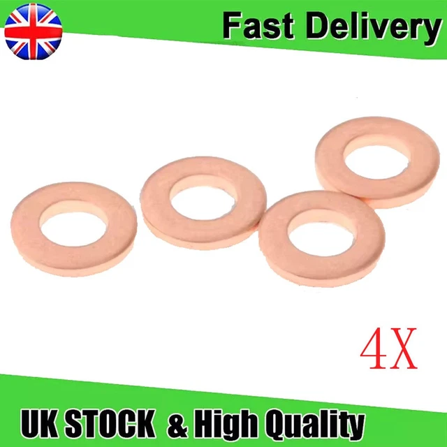 Fuel Injector Seal Nozzle Holder 4x Fits Mercedes Benz 1998