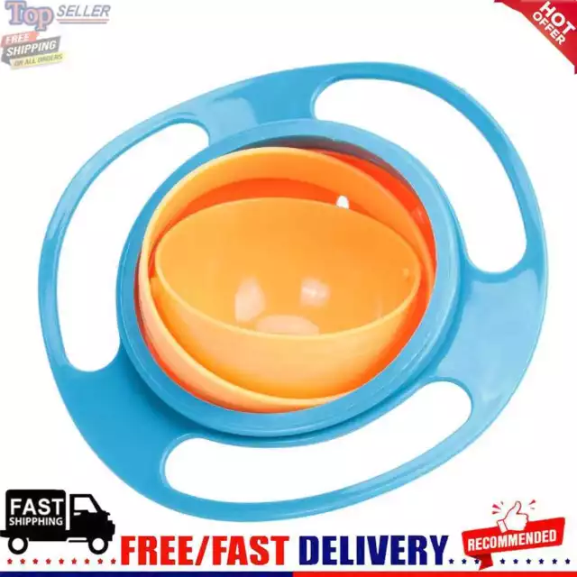 Baby Feeding Baby Gyro Bowl Universal 360 Rotate Spill-Proof Bowl+Spoon