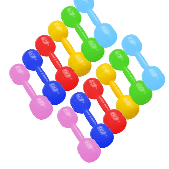 12 PCS Barre À Main Pour Enfants Haltère Pour Enfants Outils Pour Enfants Jouet