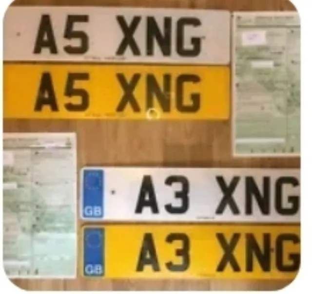 A prefix Matching Plates. A3 XNG & A5 XNG Bargain Priced to Sell.