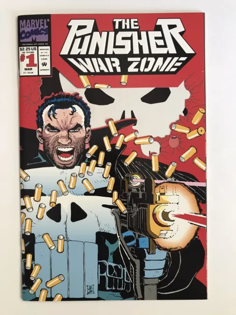The Punisher War Zone 1 Marvel 1992 Die Cut Cover