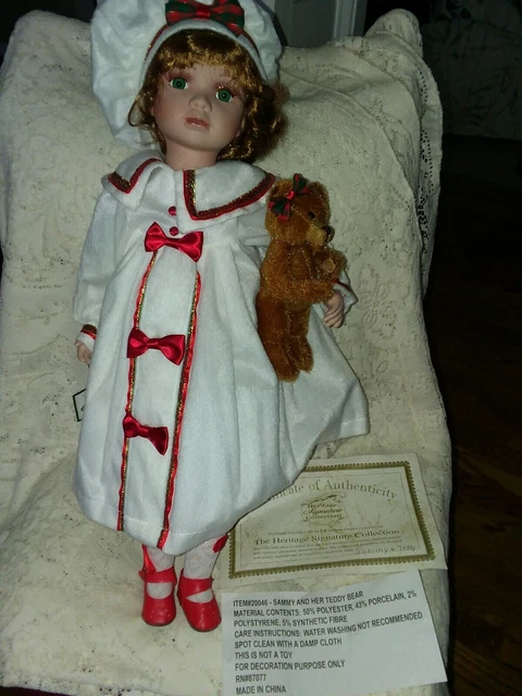The Heritage Signature Collection, "Sammy And Her Teddy Bear"  cute xmas gift