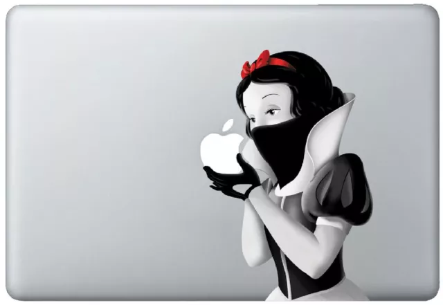 Snow White Revenge Holding Apple MacBook Pro / Air 15 Inch Vinyl Decal Sticker