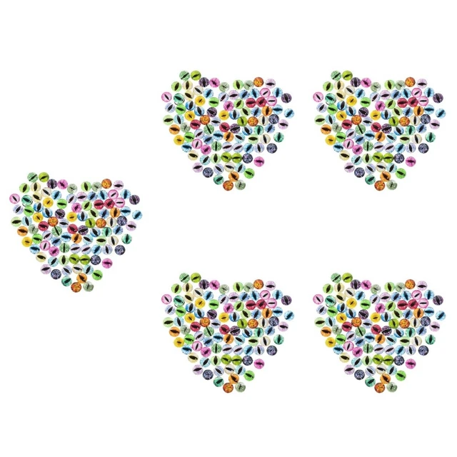 500 Pcs Cabochons Gems Artificial Eyes Jewelry Accessories Semicircle