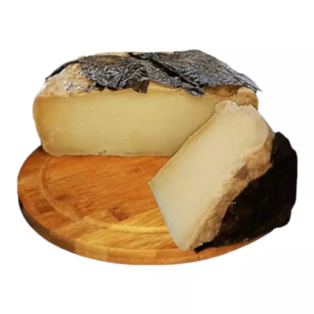 Pecorino Vieilli Feuilles Noyer Fromage Umbro Umbria Fromage Umbr Stagionati