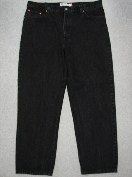 QJ01418 2009 **LEVI'S** 550 RELAXED FIT JEANS 42x32 (msr 41"x32") BLACK