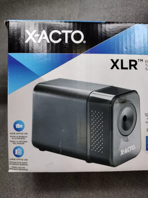 X-Acto XLR Office Electric Pencil Sharpener Charcoal Black 1818 - NEW 3