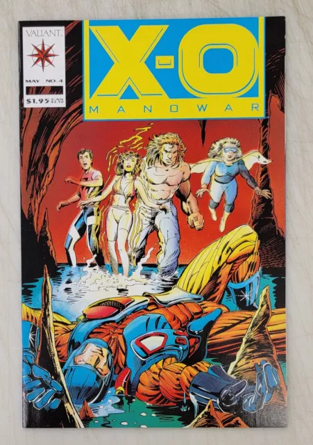 Valiant - X-O Manowar 4 NM 1st Shadowman Harbinger Harada Pre-Unity Shooter '92